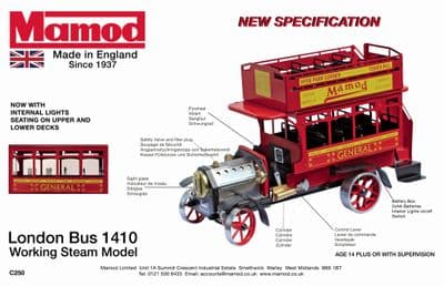 1410R Red London Bus (With Seats & Lights)